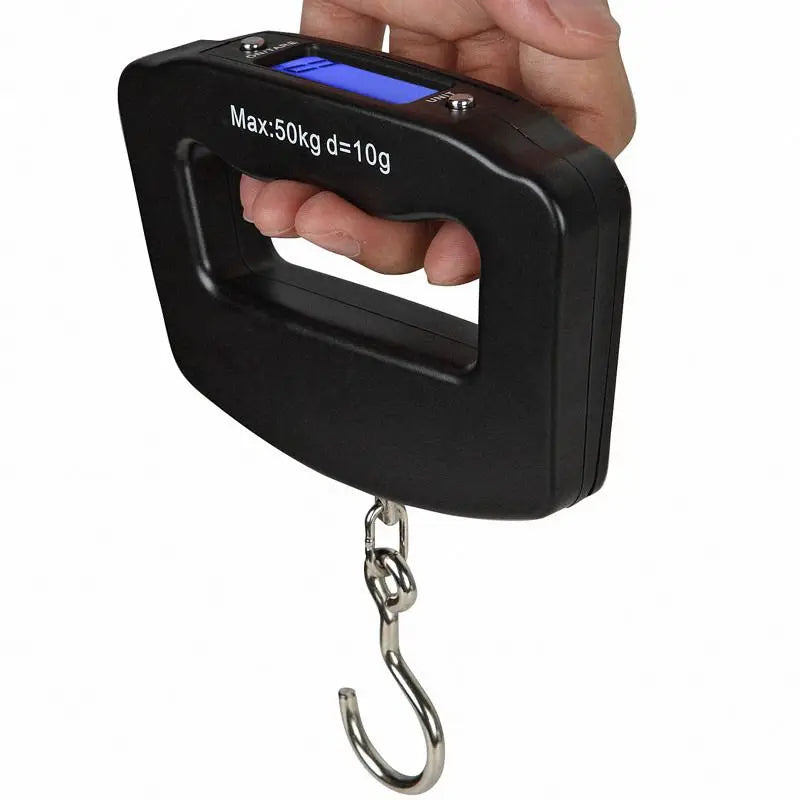 Balança para Bagagem - Digital com LCD, 50kg, Gancho em Aço Inoxidável Balança para Bagagem - Digital com LCD, 50kg, Gancho em Aço Inoxidável